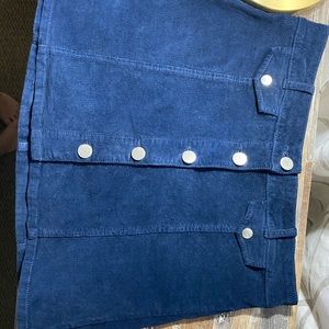 navy BDG button down skirt from UO